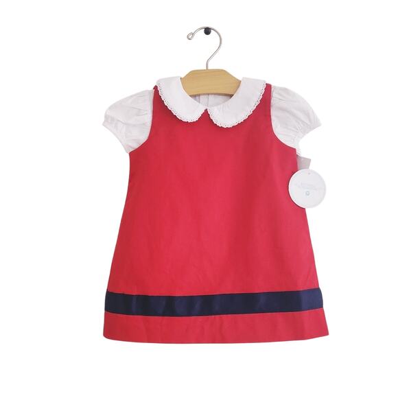 12M New Edgehill Jumper Red and Bodysuit - Picture 1 of 6